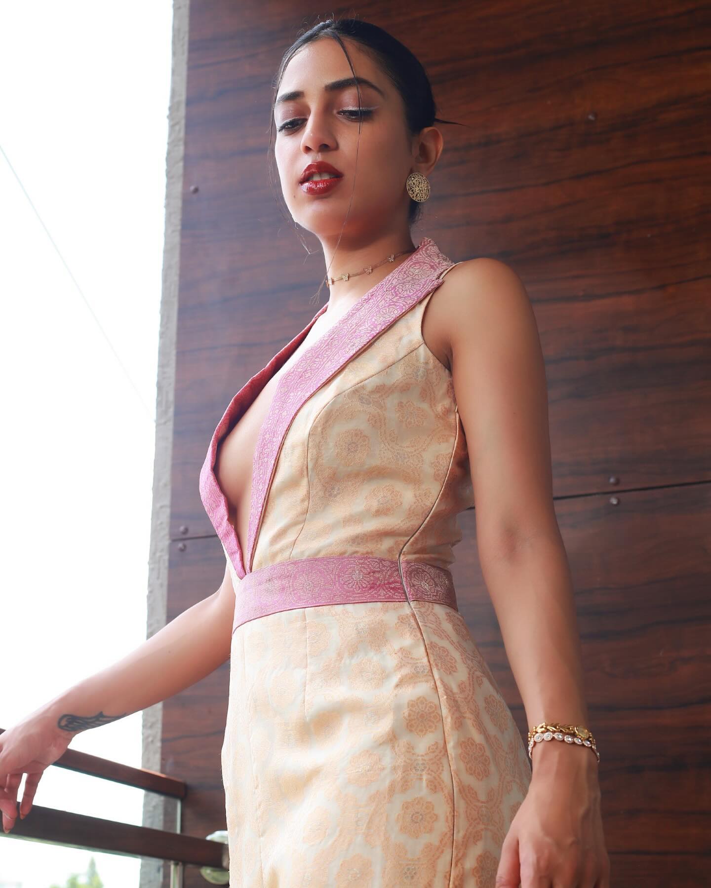 Jumpsuit & Long Organza Jacket Set