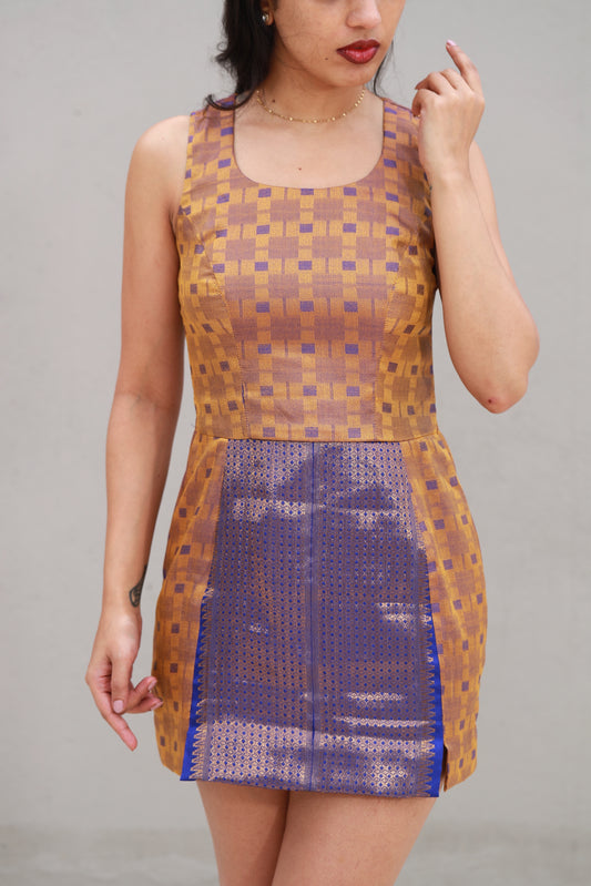 Mini Dress With Zari Embroidery