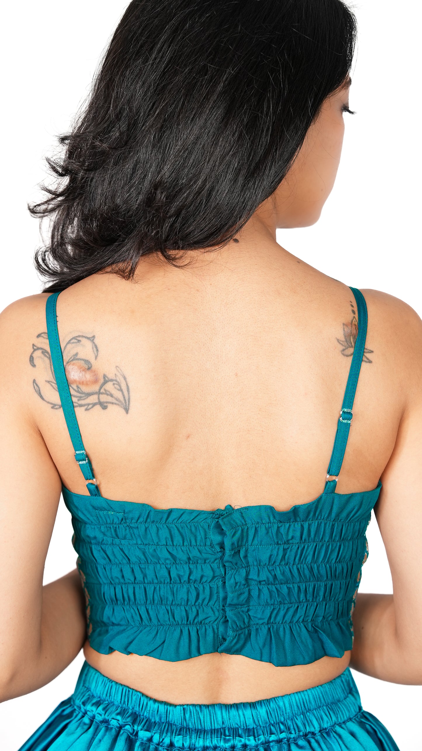 Frisia Blue Crop Top