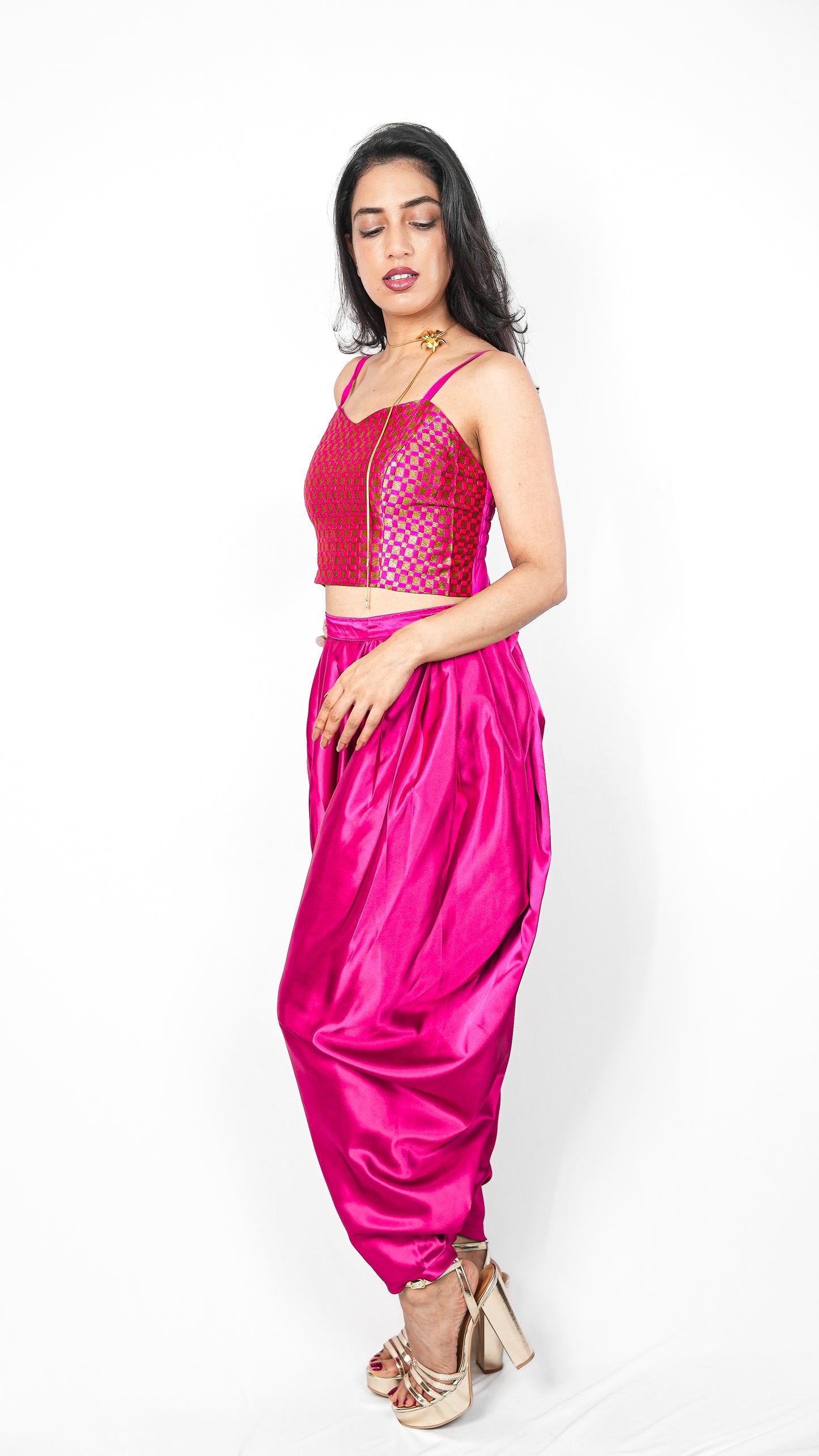 Maja Dhoti Hot Pink Dhoti Pant
