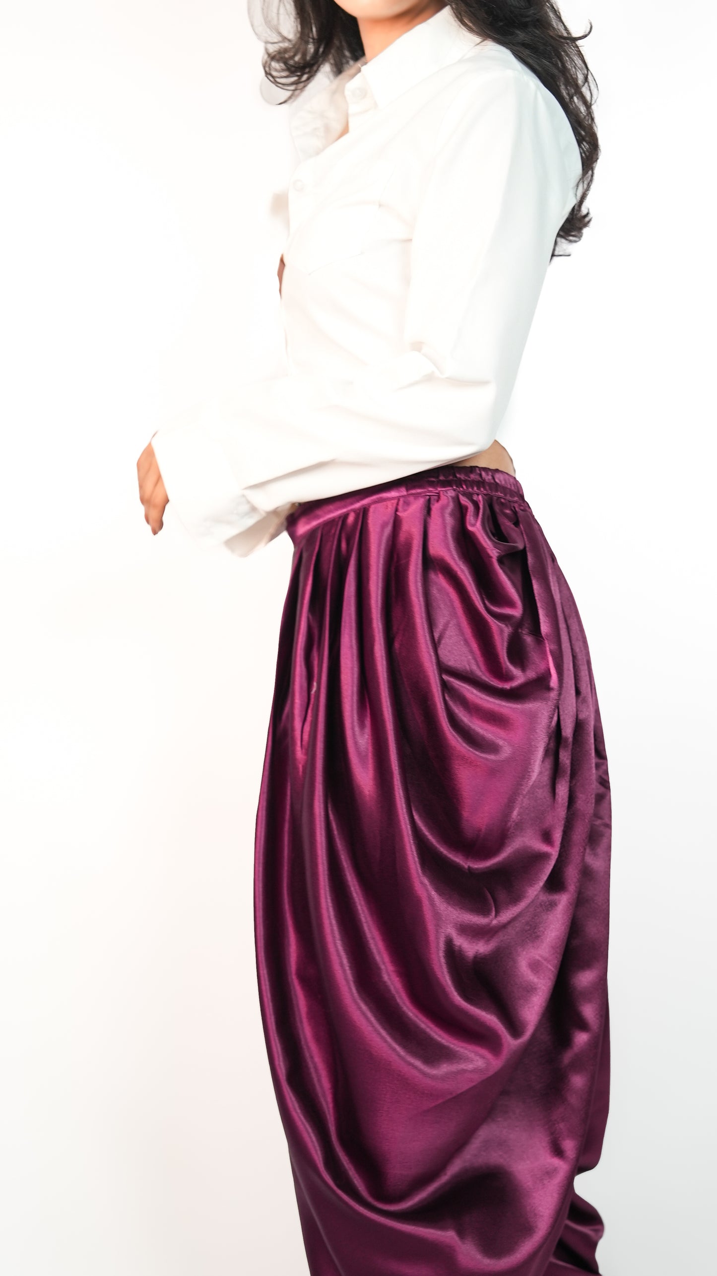 Maja Dhoti Purple Dhoti Pant