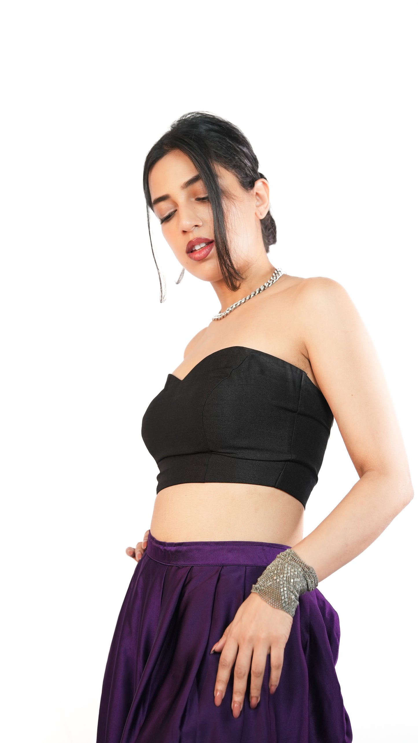 Maja Dhoti Dark Purple Dhoti Pant