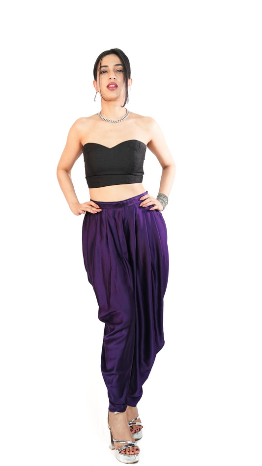 Maja Dhoti Dark Purple Dhoti Pant