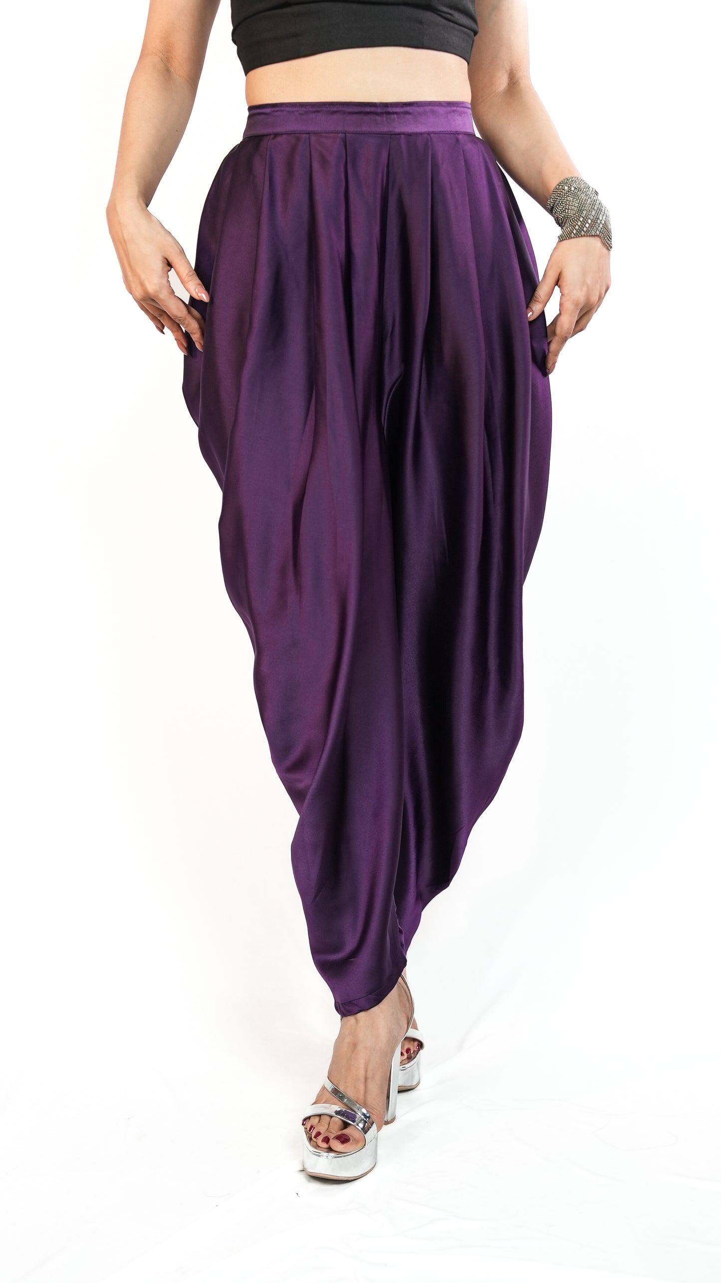 Maja Dhoti Dark Purple Dhoti Pant