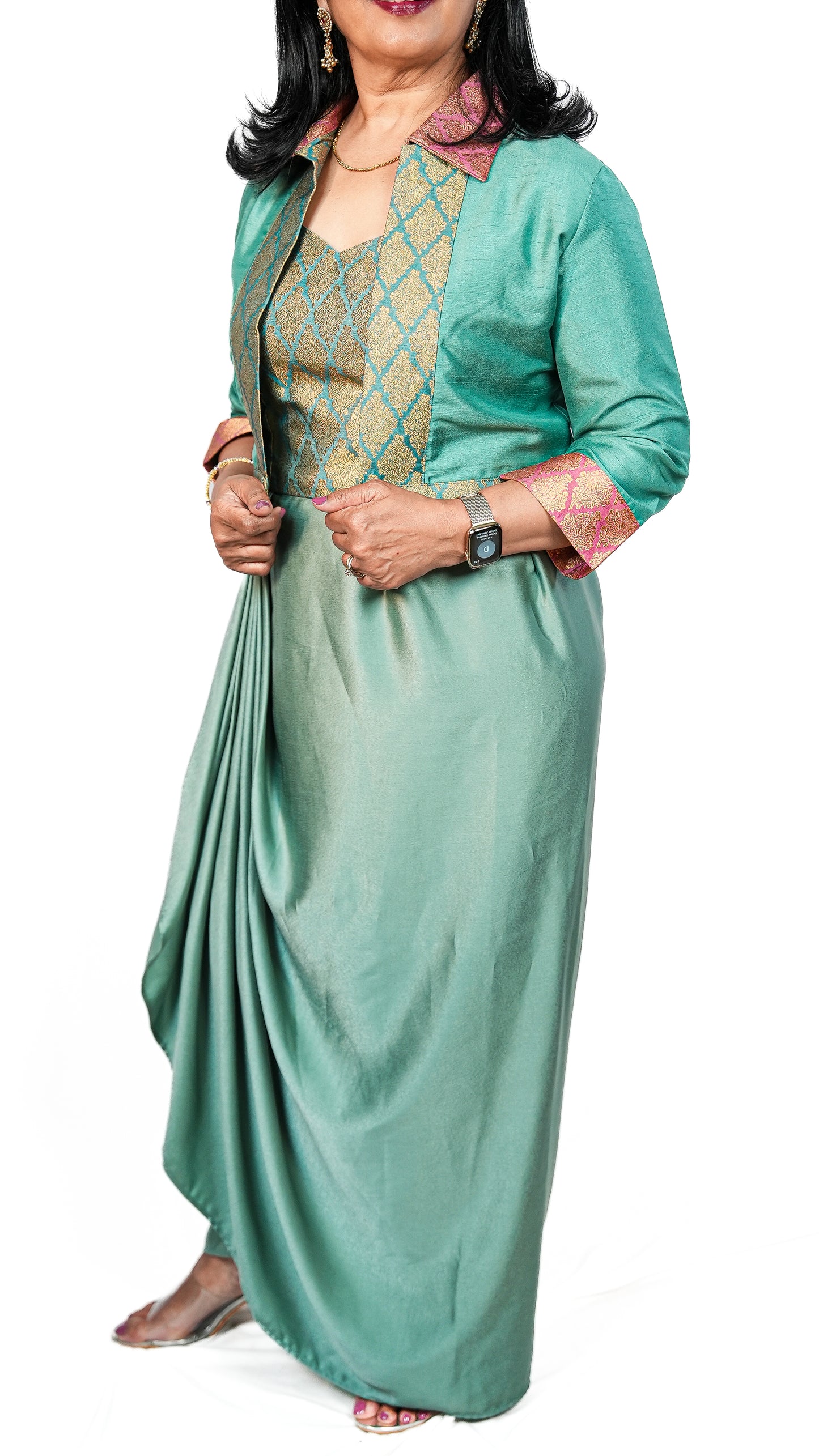 Maira Mint Dhoti Skirt