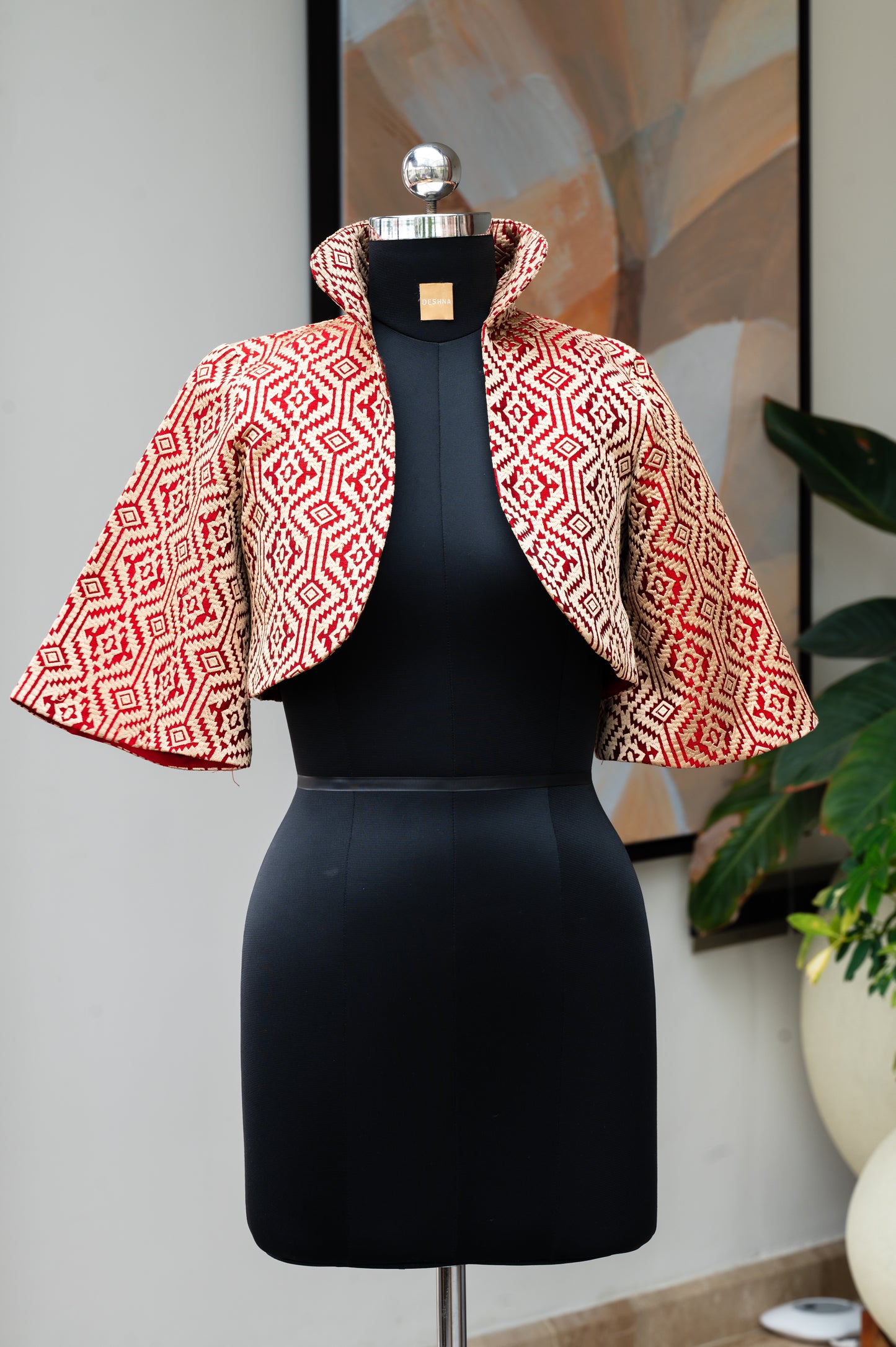 Cavà Embroidered Cream & Red Jacket