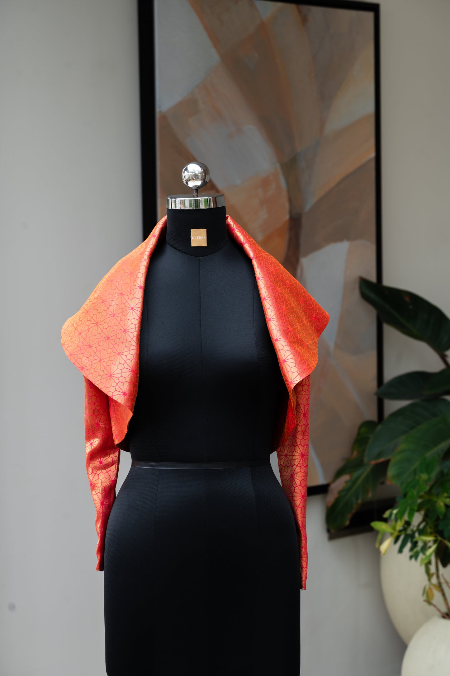 Eterna Orange & Pink Crop Jacket