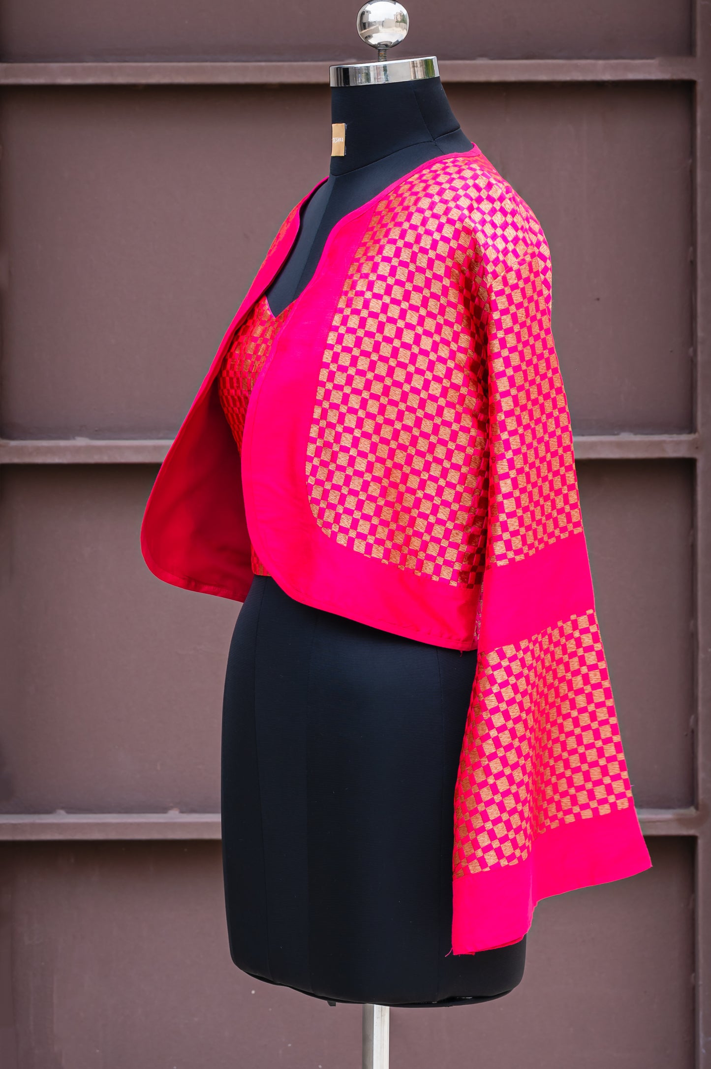 Frisia Chequered Pink Jacket