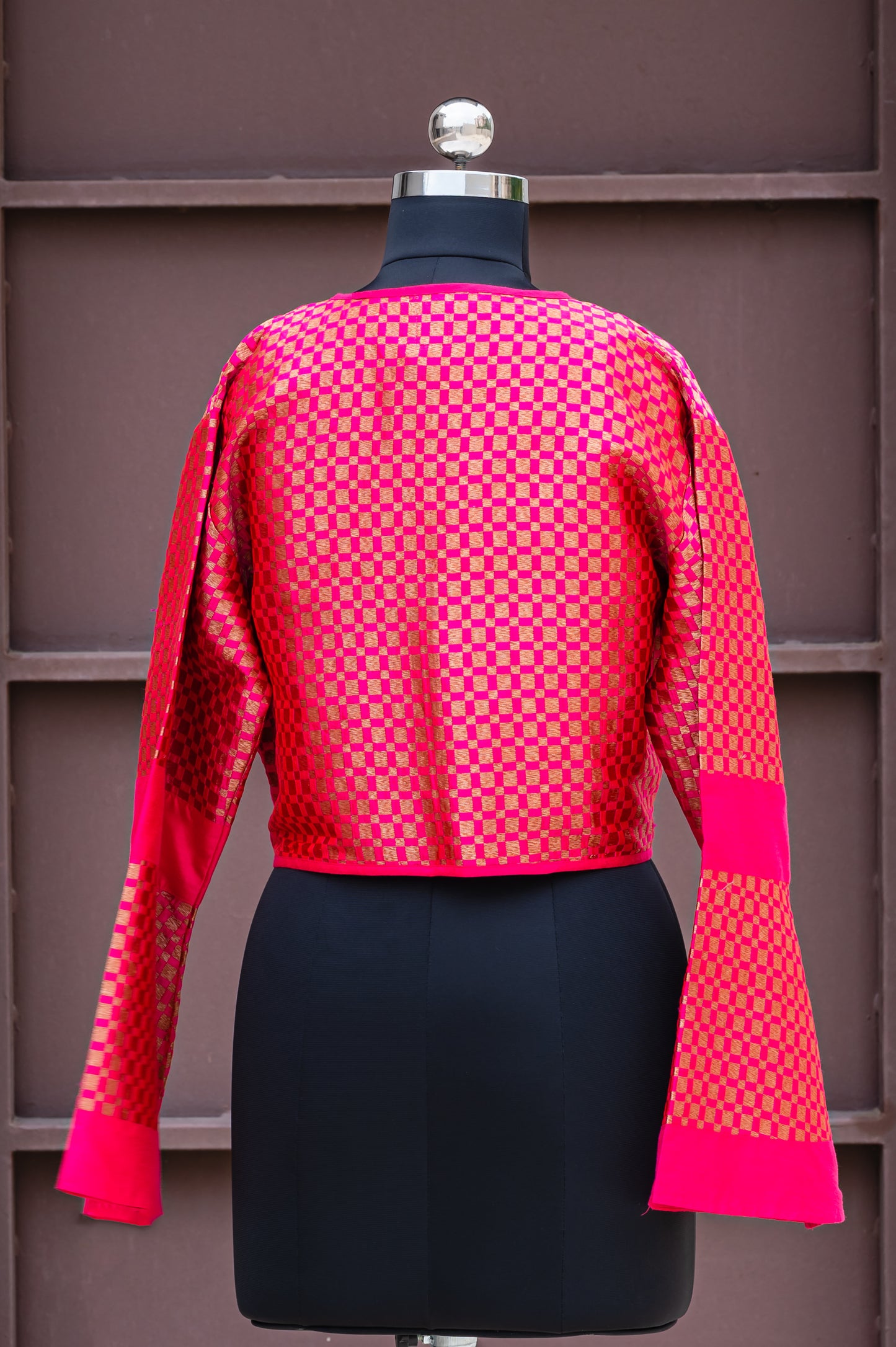 Frisia Chequered Pink Jacket