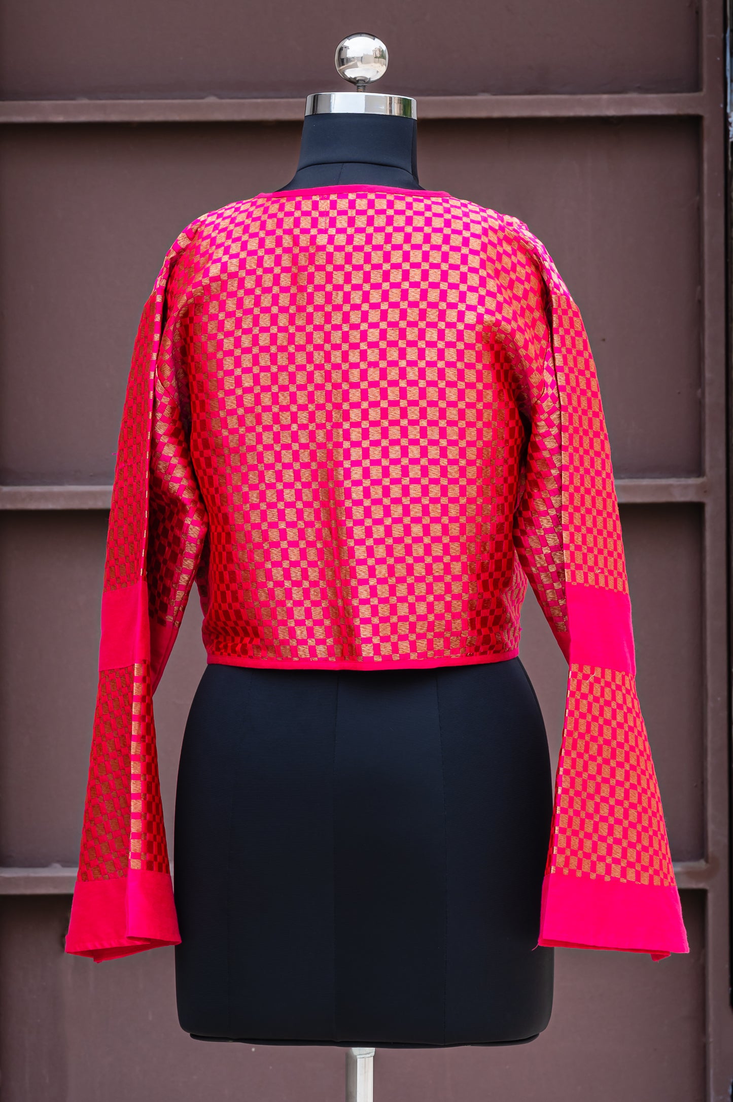 Frisia Chequered Pink Jacket