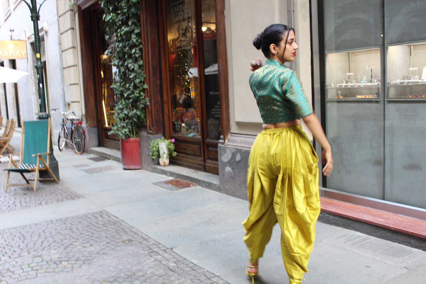 Silk Cotton Dhoti Pants