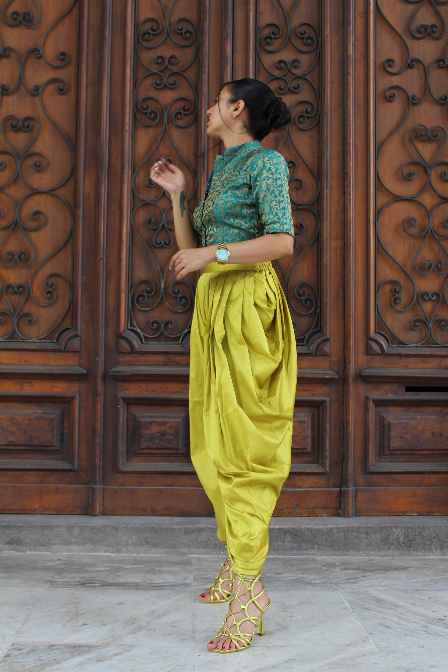 Silk Cotton Dhoti Pants
