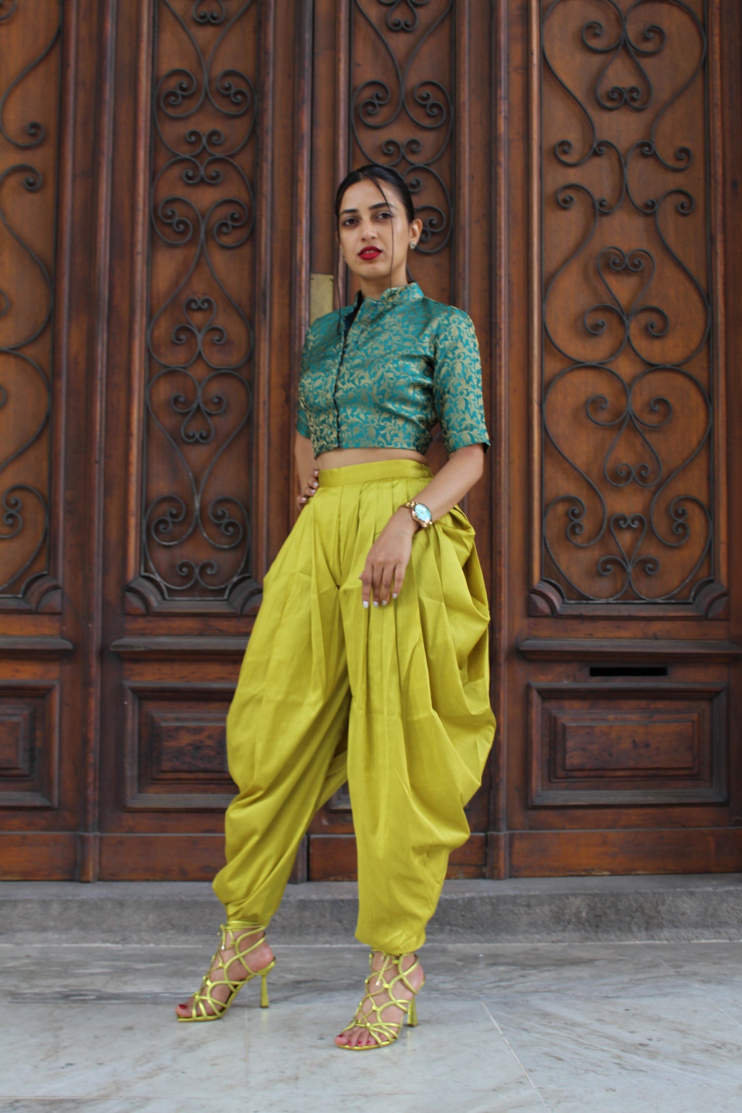 Silk Cotton Dhoti Pants