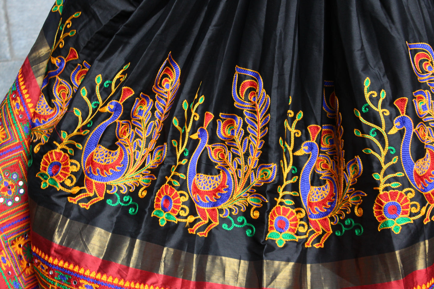 Sweetheart Crop Top & Embroidered Skirt