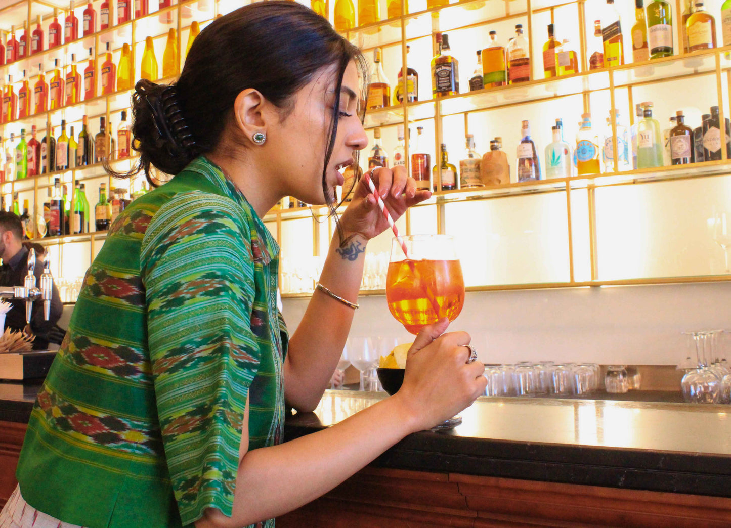 Pomchampally Silk Coord Pant Suit & Cropped Blazer