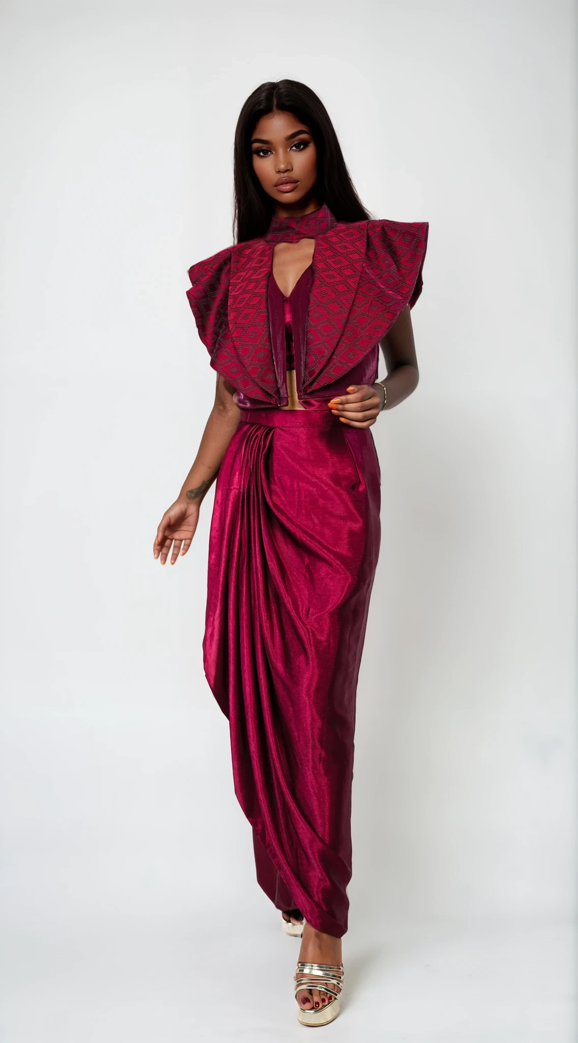 Tajore Maroon Jacket